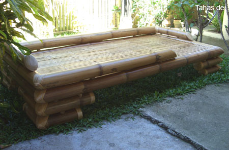 Das Bambusbett JAPON für Matratzengröße 200cm x 90cm in einer weiteren Ansicht Produktfoto